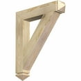 thumbnail image 1 of Ekena Millwork 4"W x 24"D x 28"H Traditional Arts & Crafts Rough Sawn Bracket, Douglas Fir, 1 of 13