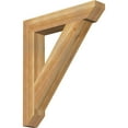 thumbnail image 1 of Ekena Millwork 4"W x 24"D x 28"H Traditional Slat Rough Sawn Bracket, Western Red Cedar, 1 of 4