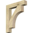 thumbnail image 1 of Ekena Millwork 4"W x 24"D x 28"H Westlake Block Rough Sawn Bracket, Douglas Fir, 1 of 25