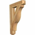 thumbnail image 1 of Ekena Millwork 4"W x 24"D x 32"H Funston Craftsman Rough Sawn Bracket, Western Red Cedar, 1 of 13