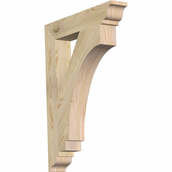 Ekena Millwork 4"W x 24"D x 32"H Imperial Traditional Rough Sawn Bracket, Douglas Fir