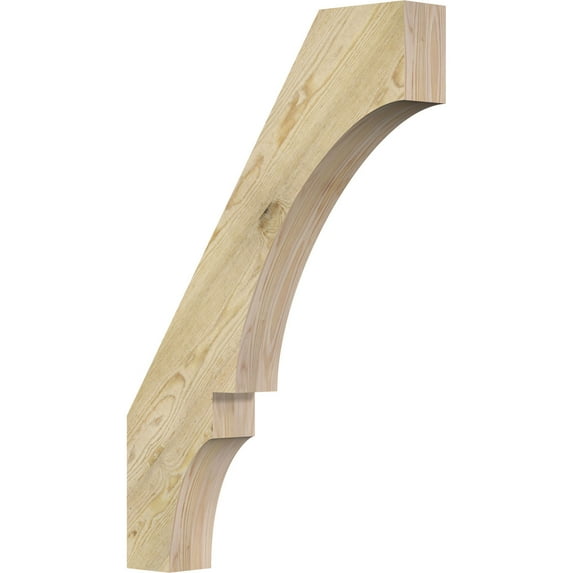 Ekena Millwork 4"W x 24"D x 36"H Balboa Rough Sawn Knee Brace, Douglas Fir