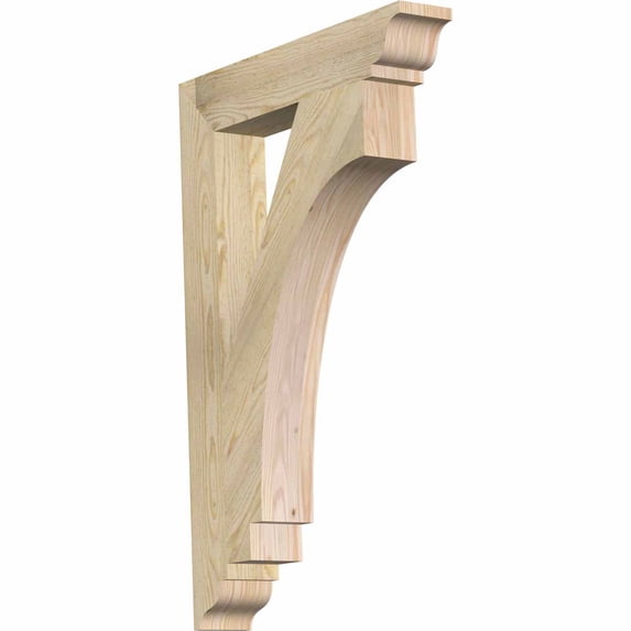 Ekena Millwork 4"W x 24"D x 36"H Imperial Traditional Rough Sawn Bracket, Douglas Fir