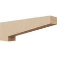 thumbnail image 1 of 4"W x 24"D x 8"H Thin Clemmons Rough Cedar Woodgrain TimberThane Corbel, Primed Tan, 1 of 6