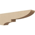 thumbnail image 1 of 4"W x 24"D x 8"H Thin Ridgewood Rough Cedar Woodgrain TimberThane Corbel, Primed Tan, 1 of 6