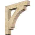 thumbnail image 1 of Ekena Millwork 4"W x 26"D x 26"H Imperial Block Rough Sawn Bracket, Douglas Fir, 1 of 25