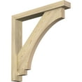 thumbnail image 1 of Ekena Millwork 4"W x 26"D x 26"H Imperial Block Rough Sawn Bracket w/ Offset Brace, Douglas Fir, 1 of 25