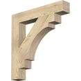thumbnail image 1 of Ekena Millwork 4"W x 26"D x 26"H Merced Block Rough Sawn Bracket, Douglas Fir, 1 of 25