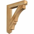 thumbnail image 1 of Ekena Millwork 4"W x 26"D x 30"H Balboa Arts & Crafts Rough Sawn Bracket, Western Red Cedar, 1 of 13