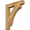 thumbnail image 1 of Ekena Millwork 4"W x 26"D x 30"H Imperial Block Rough Sawn Bracket, Western Red Cedar, 1 of 25