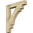 thumbnail image 1 of Ekena Millwork 4"W x 26"D x 30"H Merced Block Rough Sawn Bracket, Douglas Fir, 1 of 25