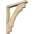 thumbnail image 1 of Ekena Millwork 4"W x 26"D x 30"H Merced Block Rough Sawn Bracket w/ Offset Brace, Douglas Fir, 1 of 25