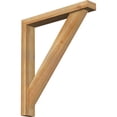 thumbnail image 1 of Ekena Millwork 4"W x 26"D x 30"H Traditional Block Rough Sawn Bracket w/ Offset Brace, Western Red Cedar, 1 of 25