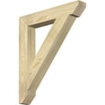 thumbnail image 1 of Ekena Millwork 4"W x 26"D x 30"H Traditional Slat Rough Sawn Bracket, Douglas Fir, 1 of 4