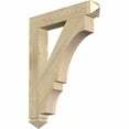 thumbnail image 1 of Ekena Millwork 4"W x 26"D x 34"H Balboa Arts & Crafts Rough Sawn Bracket, Douglas Fir, 1 of 13