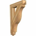 thumbnail image 1 of Ekena Millwork 4"W x 26"D x 34"H Funston Arts & Crafts Rough Sawn Bracket, Western Red Cedar, 1 of 13