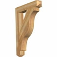 thumbnail image 1 of Ekena Millwork 4"W x 26"D x 34"H Funston Craftsman Rough Sawn Bracket, Western Red Cedar, 1 of 13