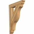 thumbnail image 1 of Ekena Millwork 4"W x 26"D x 34"H Funston Traditional Rough Sawn Bracket, Western Red Cedar, 1 of 13
