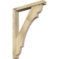 thumbnail image 1 of Ekena Millwork 4"W x 26"D x 34"H Olympic Block Rough Sawn Bracket w/ Offset Brace, Douglas Fir, 1 of 25