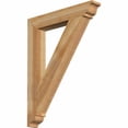 thumbnail image 1 of Ekena Millwork 4"W x 26"D x 34"H Traditional Traditional Rough Sawn Bracket, Western Red Cedar, 1 of 13