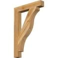 thumbnail image 1 of Ekena Millwork 4"W x 26"D x 38"H Funston Block Rough Sawn Bracket, Western Red Cedar, 1 of 4