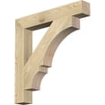 thumbnail image 1 of Ekena Millwork 4"W x 28"D x 28"H Balboa Block Rough Sawn Bracket, Douglas Fir, 1 of 25