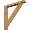 thumbnail image 1 of Ekena Millwork 4"W x 28"D x 28"H Traditional Block Rough Sawn Bracket w/ Offset Brace, Western Red Cedar, 1 of 25
