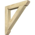 thumbnail image 1 of Ekena Millwork 4"W x 28"D x 28"H Traditional Slat Rough Sawn Bracket, Douglas Fir, 1 of 4