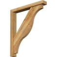 thumbnail image 1 of Ekena Millwork 4"W x 28"D x 32"H Funston Block Rough Sawn Bracket w/ Offset Brace, Western Red Cedar, 1 of 25