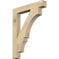 thumbnail image 1 of Ekena Millwork 4"W x 28"D x 36"H Balboa Block Rough Sawn Bracket, Douglas Fir, 1 of 25
