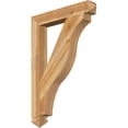 thumbnail image 1 of Ekena Millwork 4"W x 28"D x 40"H Funston Arts & Crafts Rough Sawn Bracket, Western Red Cedar, 1 of 4