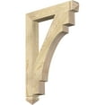 thumbnail image 1 of Ekena Millwork 4"W x 28"D x 40"H Merced Arts & Crafts Rough Sawn Bracket, Douglas Fir, 1 of 4