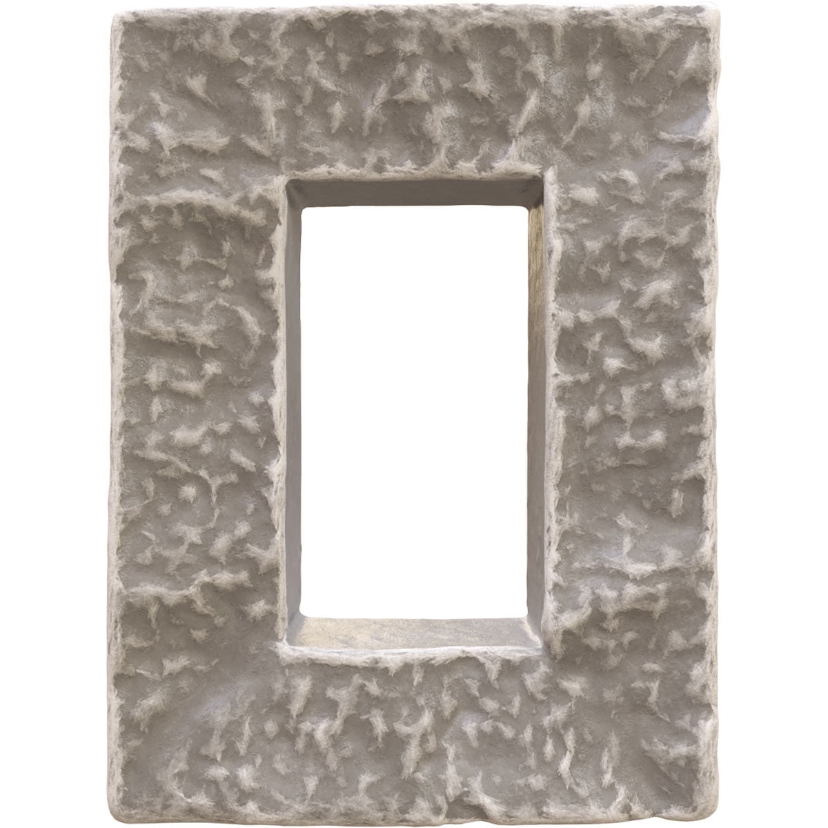 Ekena Millwork 4"W x 3"D x 7 7/8"H Universal Electrical Cover for EverStone Faux Stone Siding Panels, Grey Granite