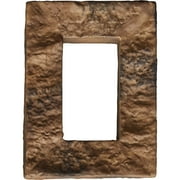 Ekena Millwork 4"W x 3"D x 7 7/8"H Universal Electrical Cover for StoneWall Faux Stone Siding Panels, Canyon Brown