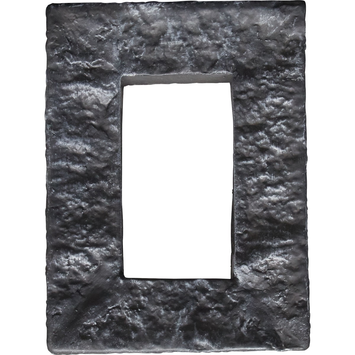 Ekena Millwork 4"W x 3"D x 7 7/8"H Universal Electrical Cover for StoneWall Faux Stone Siding Panels, Slate Gray