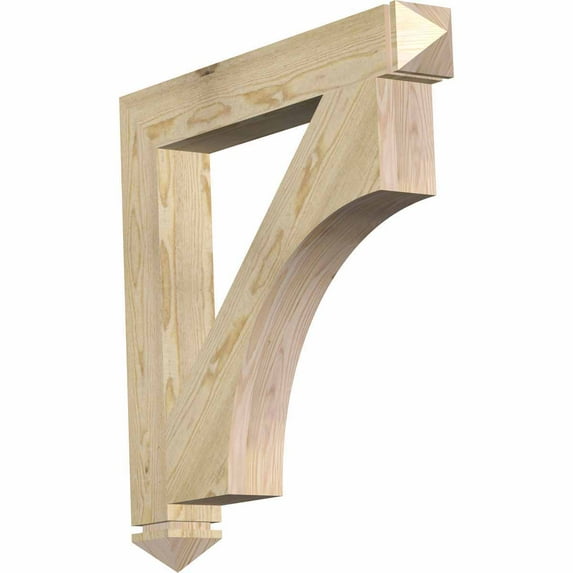 Ekena Millwork 4"W x 30"D x 30"H Westlake Arts & Crafts Rough Sawn Bracket, Douglas Fir