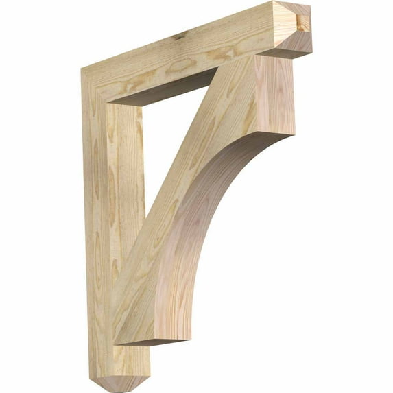Ekena Millwork 4"W x 30"D x 30"H Westlake Craftsman Rough Sawn Bracket, Douglas Fir