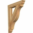 thumbnail image 1 of Ekena Millwork 4"W x 30"D x 34"H Funston Traditional Rough Sawn Bracket, Western Red Cedar, 1 of 13