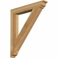 thumbnail image 1 of Ekena Millwork 4"W x 30"D x 34"H Traditional Traditional Rough Sawn Bracket, Western Red Cedar, 1 of 13