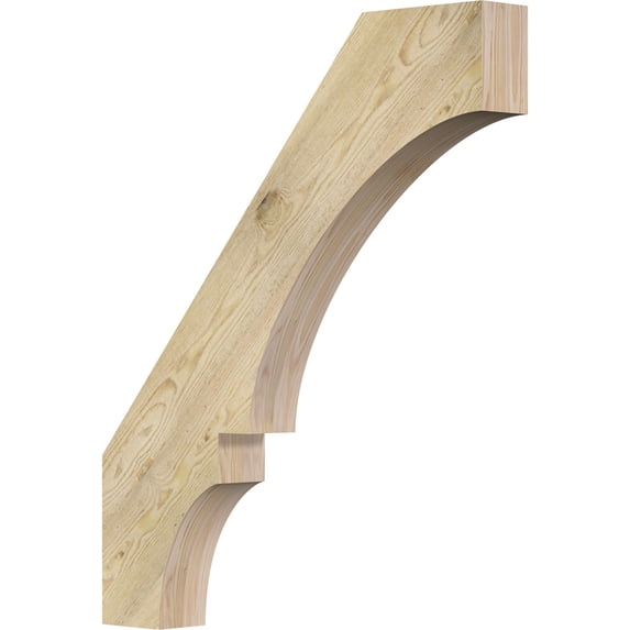 Ekena Millwork 4"W x 30"D x 36"H Balboa Rough Sawn Knee Brace, Douglas Fir
