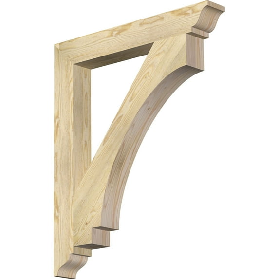 Ekena Millwork 4"W x 30"D x 36"H Imperial Traditional Rough Sawn Bracket, Douglas Fir