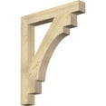 thumbnail image 1 of Ekena Millwork 4"W x 30"D x 36"H Merced Block Rough Sawn Bracket, Douglas Fir, 1 of 4