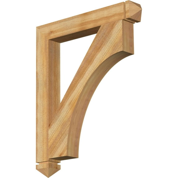 Ekena Millwork 4"W x 30"D x 36"H Westlake Arts & Crafts Rough Sawn Bracket, Western Red Cedar