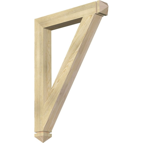 Ekena Millwork 4"W x 30"D x 42"H Traditional Arts & Crafts Rough Sawn Bracket, Douglas Fir