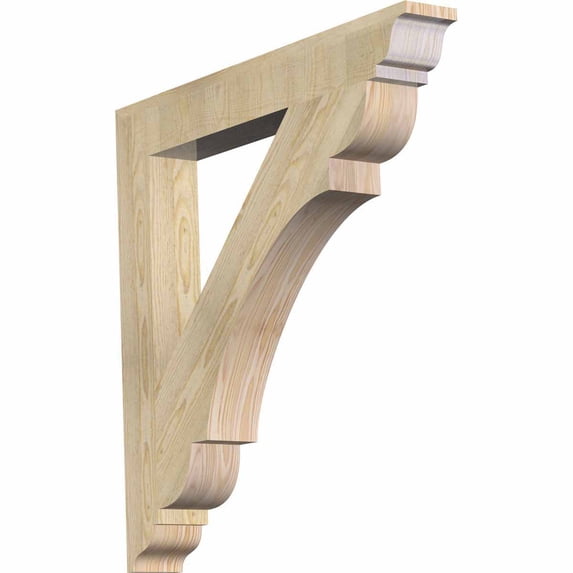 Ekena Millwork 4"W x 32"D x 32"H Olympic Traditional Rough Sawn Bracket, Douglas Fir