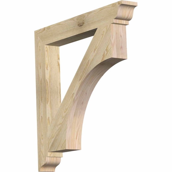 Ekena Millwork 4"W x 32"D x 32"H Westlake Traditional Rough Sawn Bracket, Douglas Fir