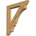 thumbnail image 1 of Ekena Millwork 4"W x 32"D x 36"H Balboa Traditional Rough Sawn Bracket, Western Red Cedar, 1 of 13