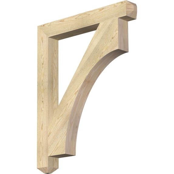 Ekena Millwork 4"W x 32"D x 40"H Westlake Craftsman Rough Sawn Bracket, Douglas Fir
