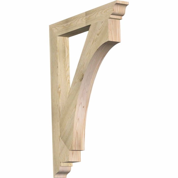 Ekena Millwork 4"W x 32"D x 44"H Imperial Traditional Rough Sawn Bracket, Douglas Fir