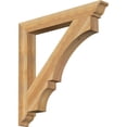 thumbnail image 1 of Ekena Millwork 4"W x 34"D x 34"H Balboa Traditional Rough Sawn Bracket, Western Red Cedar, 1 of 4